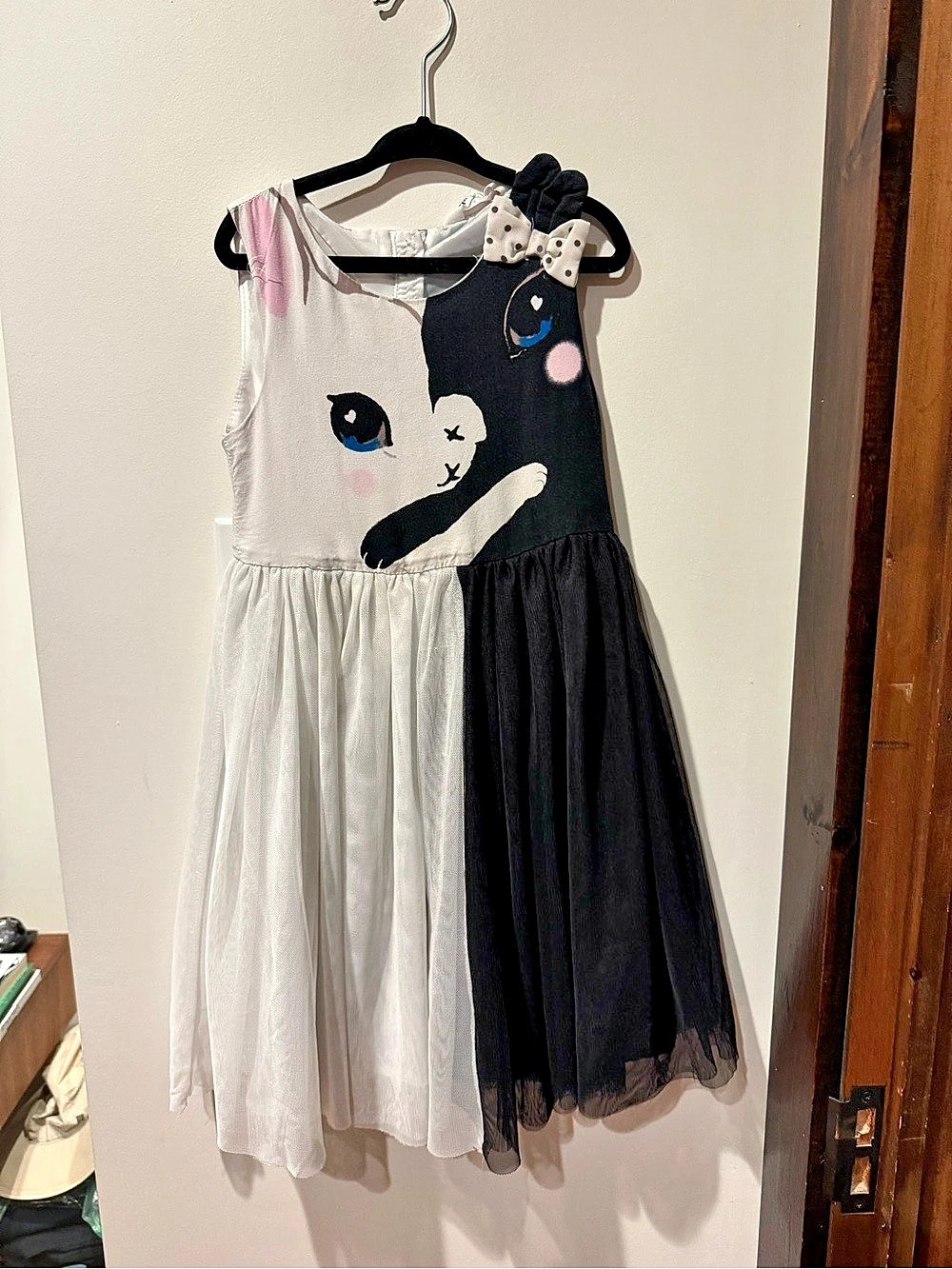H&M Tulle-Skirt Dance Dress Cat Color Block Dress 5Y